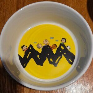 Peanuts dog/cat dish. Peanuts Gang with CHARLIE BROWN 5”